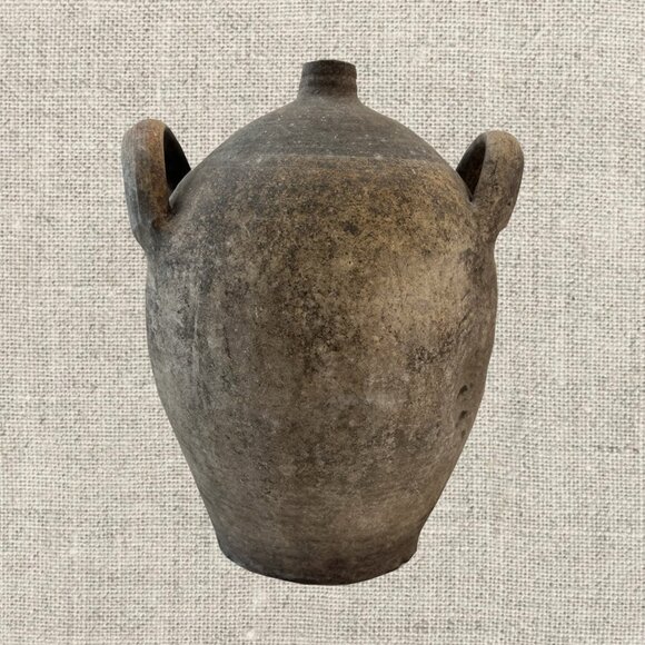 19c French Provincial Stoneware Olive Oil Jug - Picture 1 of 4